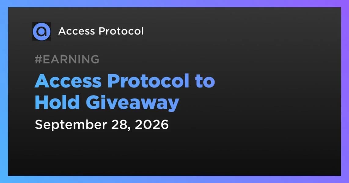 Access Protocol to Hold Giveaway