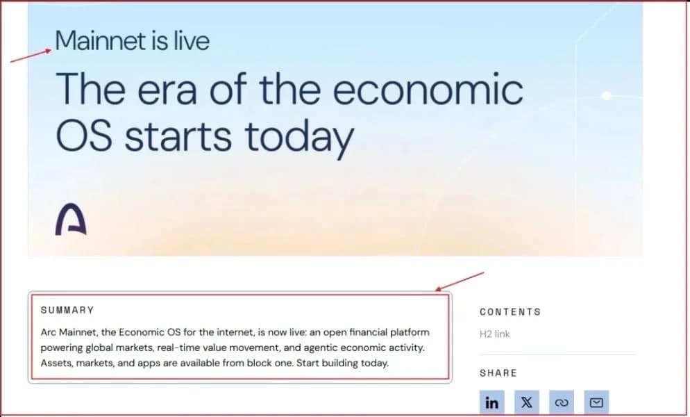 Arc Mainnet Launch Brings 10B ARC Mint Into Focus