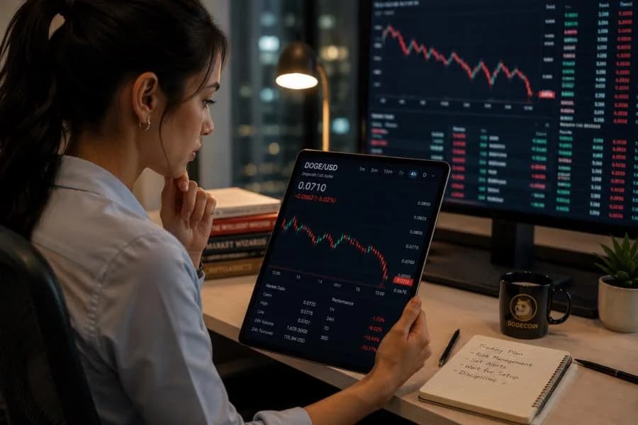Dogecoin nears yearly low: is a brutal drop below $0.069 coming?