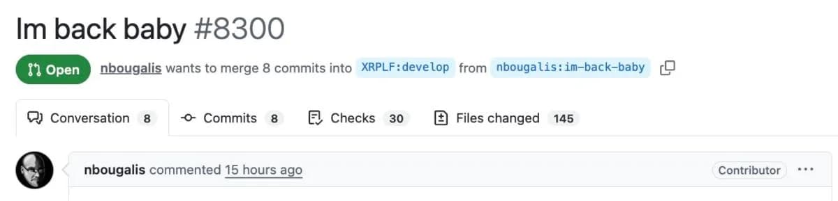 Ripple Pioneer Approves: Nik Bougalis Returns to Rewrite XRP Ledger Core