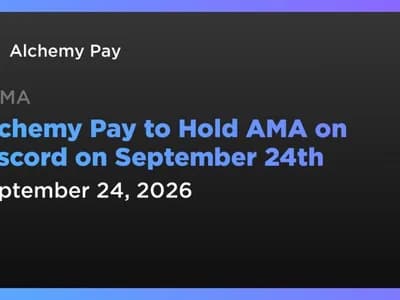 Alchemy Pay to Hold AMA on Discord on September 24th