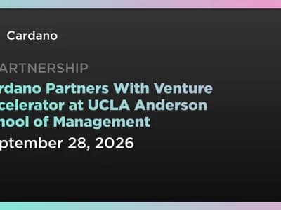 Cardano Partners With Venture Accelerator at UCLA Anderson School of Management