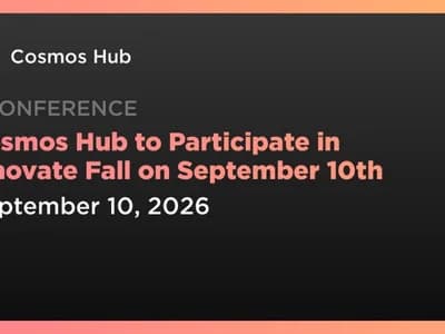 Cosmos Hub to Participate in Finovate Fall on September 10th