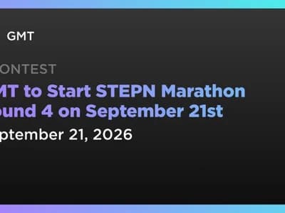 GMT to Start STEPN Marathon Round 4 on September 21st