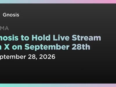 Gnosis to Hold Live Stream on X on September 28th