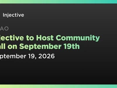 Injective to Host Community Call on September 19th