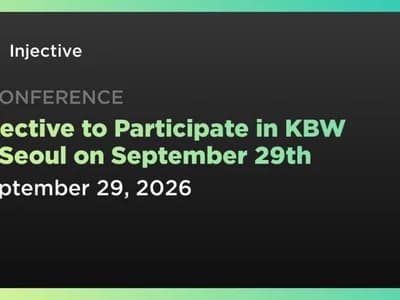 Injective to Participate in KBW in Seoul on September 29th