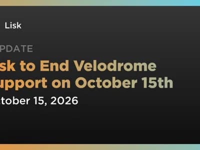 Lisk to End Velodrome Support on October 15th