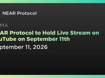 NEAR Protocol to Hold Live Stream on YouTube on September 11th