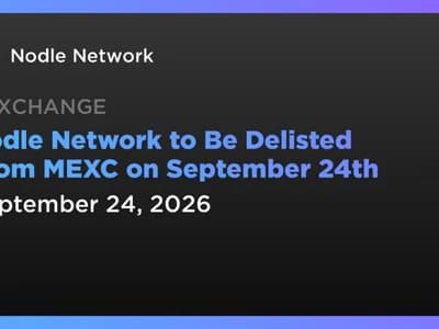 Nodle Network to Be Delisted From MEXC on September 24th