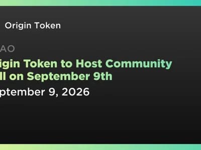 Origin Token to Host Community Call on September 9th