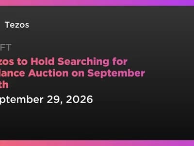 Tezos to Hold Searching for Balance Auction on September 29th