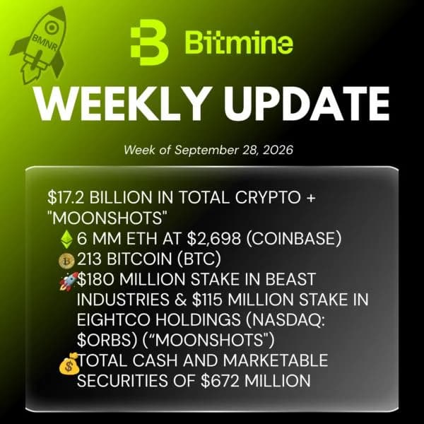 Tom Lee Says the Biggest Crypto Bull Run Ever Is Starting. Here's Why