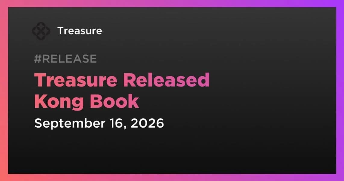 Treasure Released Kong Book