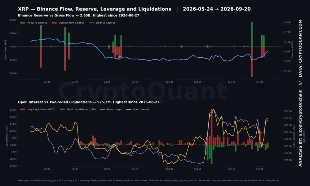 XRP Holders Rushed 663% More Tokens Onto Binance. Almost None of It Got Sold