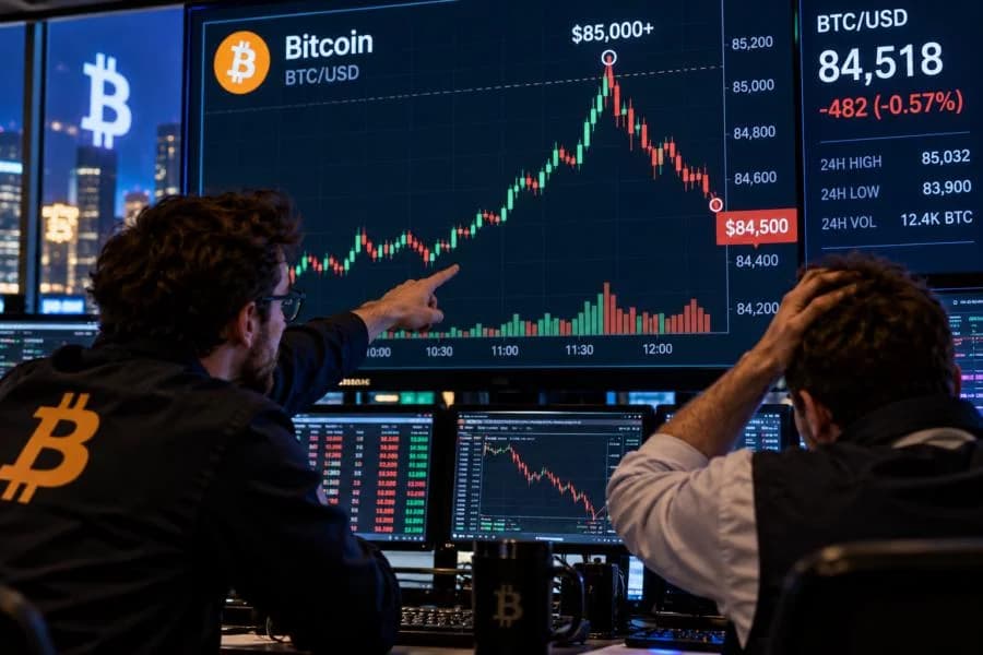 Bitcoin briefly tops $85K as rising US yields test bullish market structure