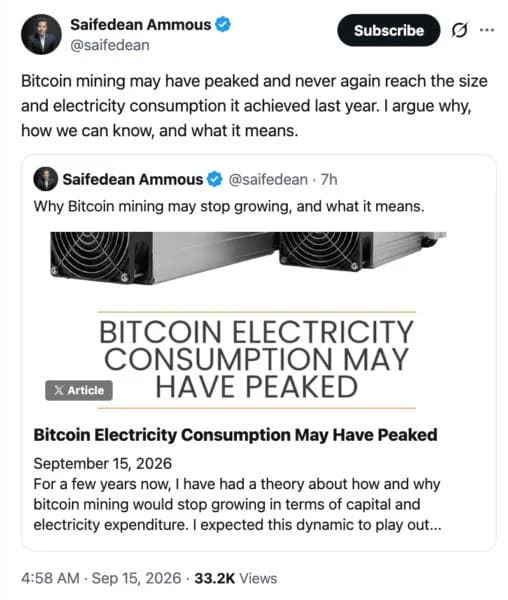 Bitcoin Mining Faces A Shakeout As CORZ, KEEL, IREN, CIFR Get Ready To Exit, Says CoinShares