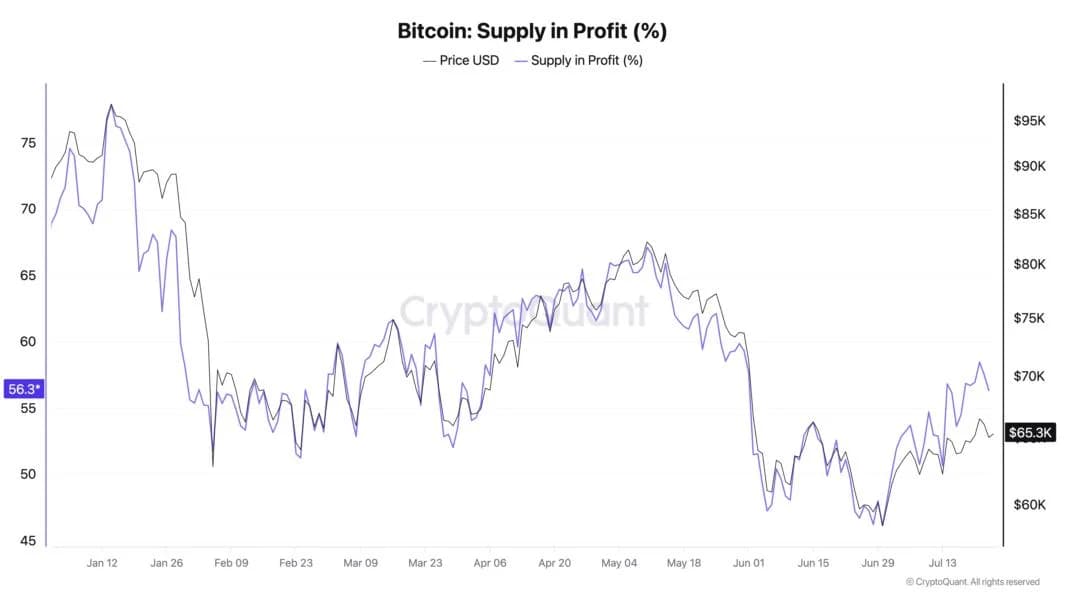 BTC supply in profit eyes 60%, but analysis hints recovery may ‘roll back over’