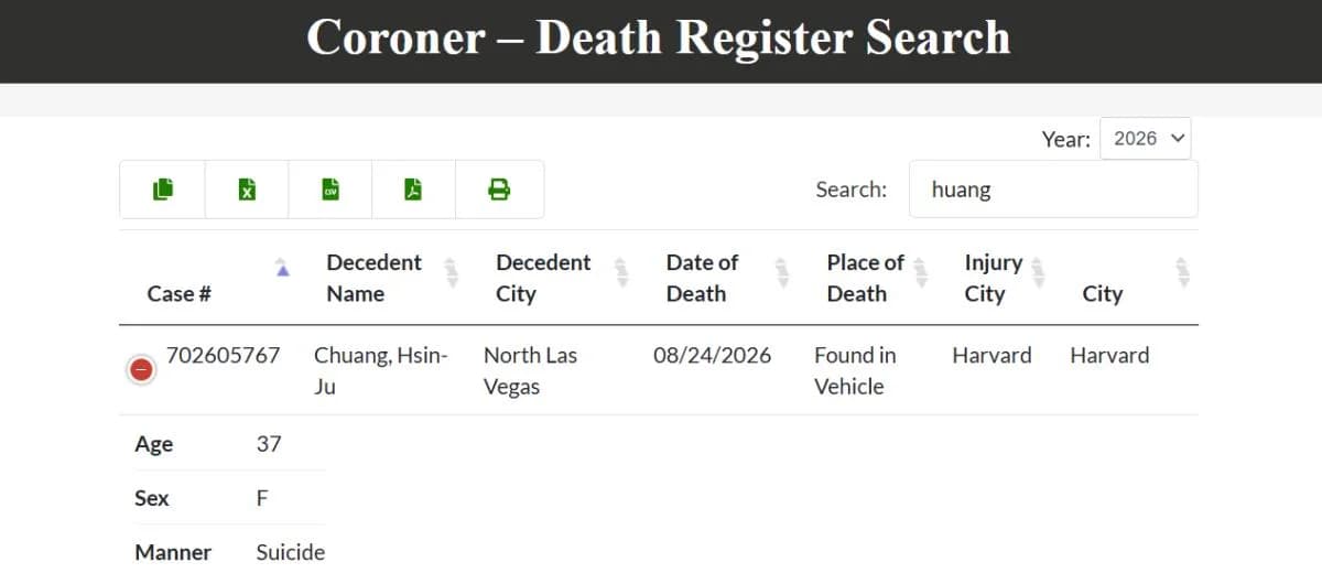 Former Hack VC partner Hsin-Ju Chuang’s death ruled a suicide