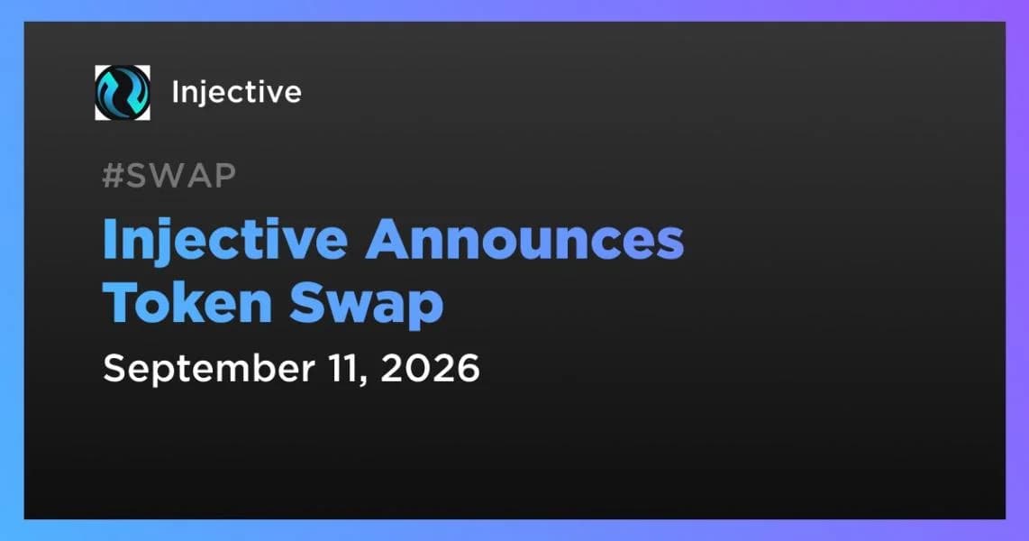 Injective Announces Token Swap