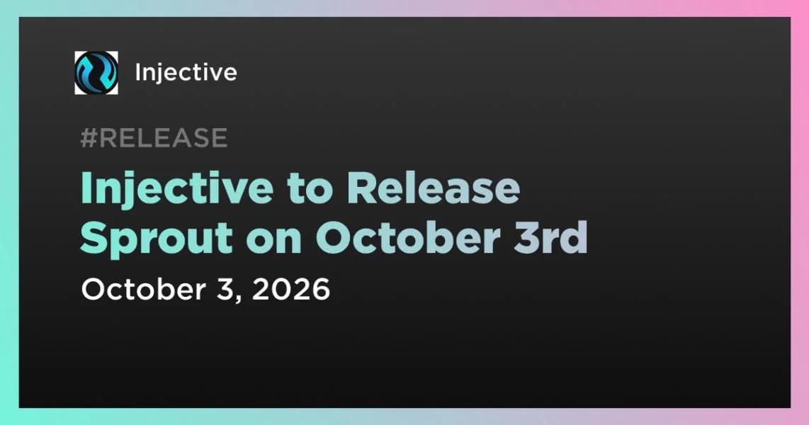 Injective to Release Sprout on October 3rd