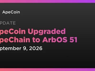 ApeCoin Upgraded ApeChain to ArbOS 51