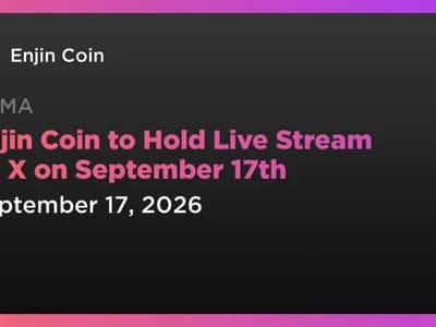 Enjin Coin to Hold Live Stream on X on September 17th