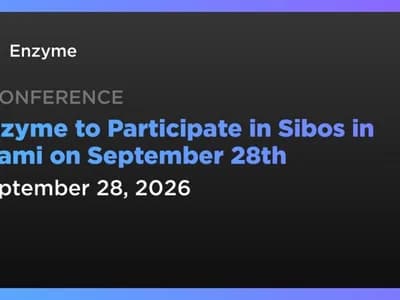 Enzyme to Participate in Sibos in Miami on September 28th