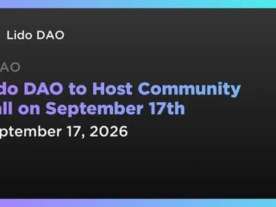Lido DAO to Host Community Call on September 17th