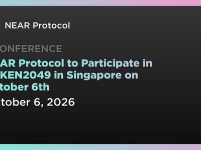 NEAR Protocol to Participate in TOKEN2049 in Singapore on October 6th