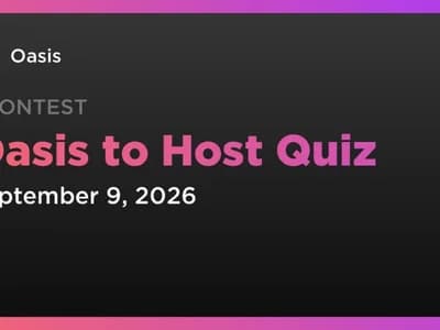 Oasis to Host Quiz