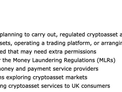 UK FCA sets crypto authorization guidance ahead of September application window