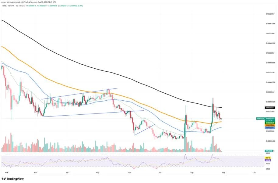 Shiba Inu (SHIB) Loses 42% of Exchange Outflows: Is Sellout Closer?