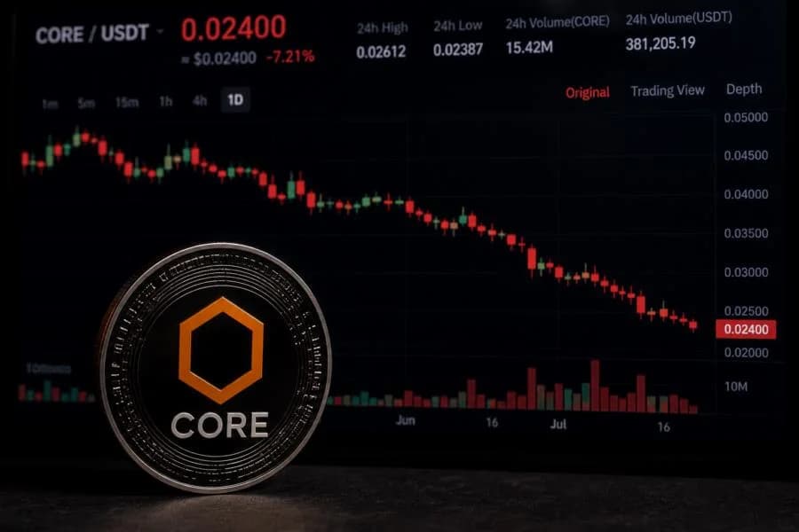 Why is CORE price going down?