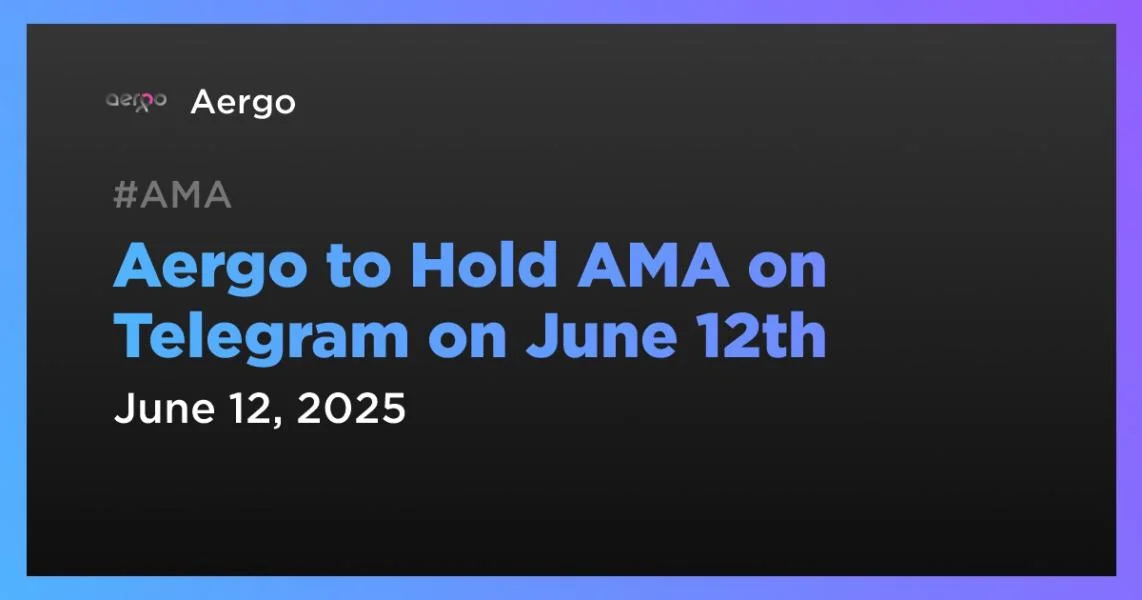 Aergo to Hold AMA on Telegram on June 12th