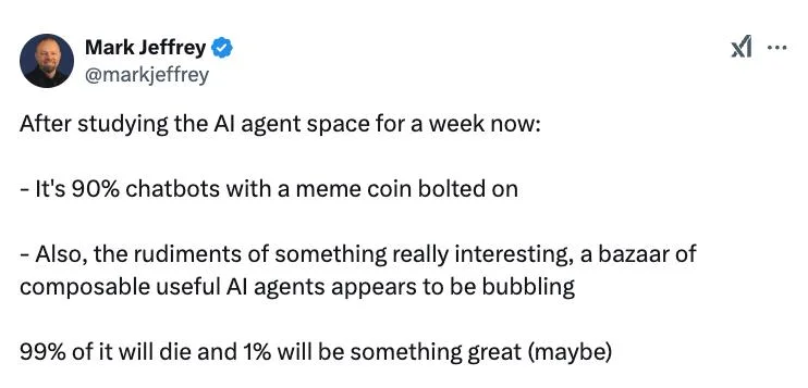 Almost all AI agents are just ‘memecoins that talk’