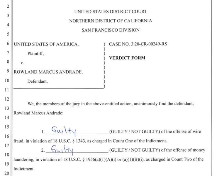 AML Bitcoin creator convicted of wire fraud, money laundering