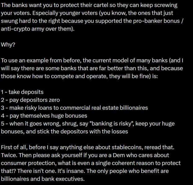 Bank lobby is 'panicking' about yield-bearing stablecoins — NYU professor