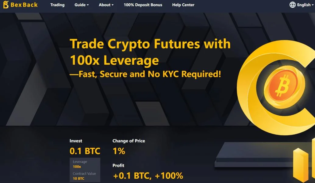 BexBack Launches Double Deposit Bonus, $50 Welcome Bonus and 100x Leverage Crypto Trading No KYC