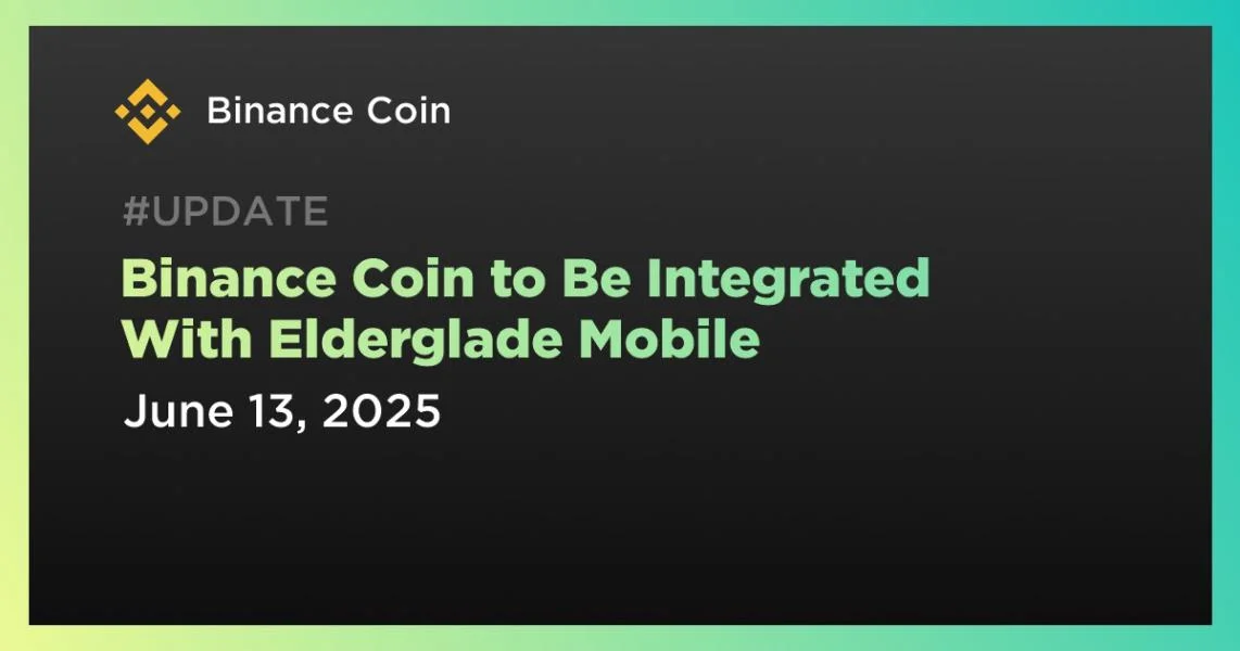 Binance Coin to Be Integrated With Elderglade Mobile