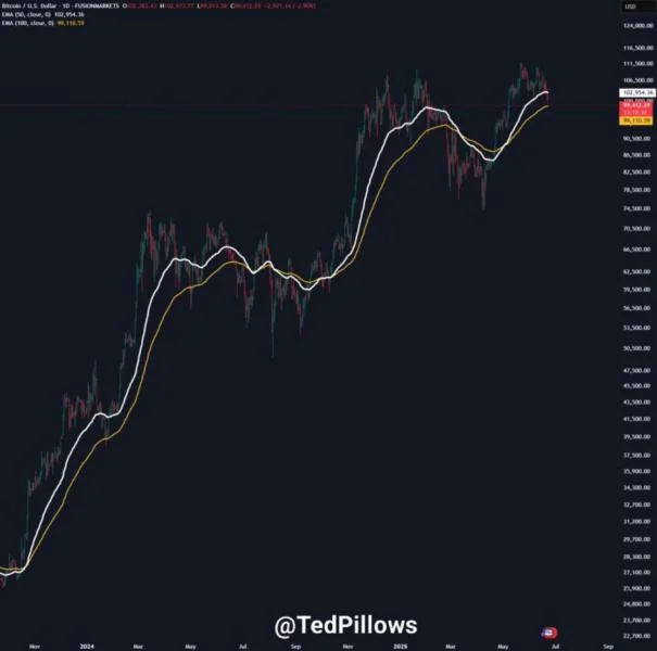 Bitcoin Battles Key Support: Daily EMA-100 Must Hold to Prevent Deep Correction