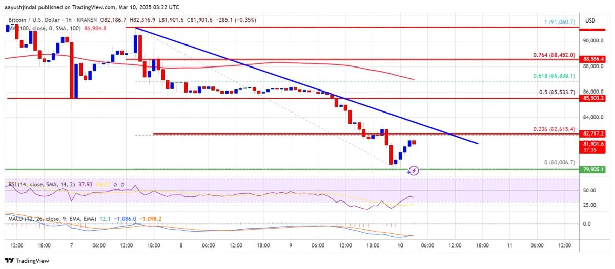 Bitcoin Price Dives Once More—Is a Deeper Correction Underway?