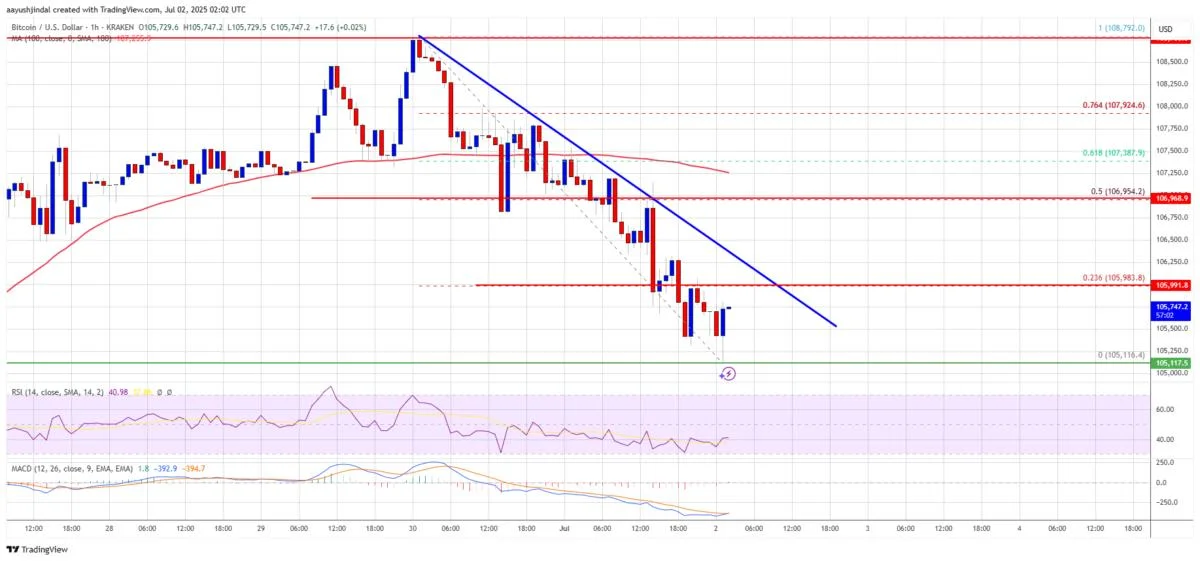 Bitcoin Price Trims Gains — Bulls Lose Steam Near Resistance