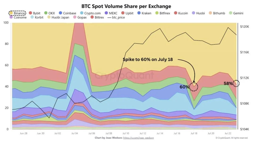 Bitcoin Rally Signal? Analyst Links Binance Spot Volume Surges To Price Upswings