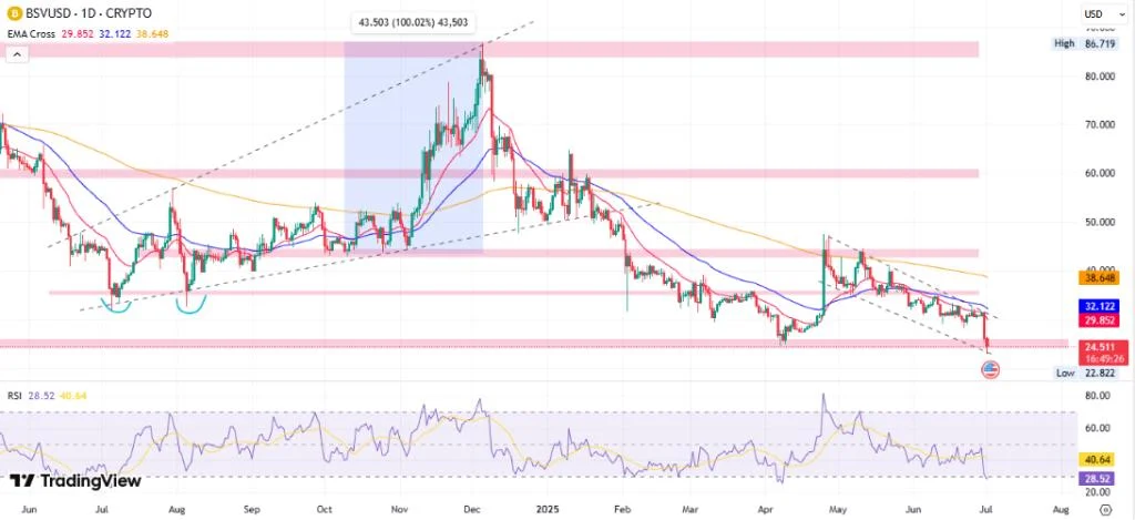 Bitcoin SV Price Prediction 2025, 2026-2030: Will BSV Price Hit $100?