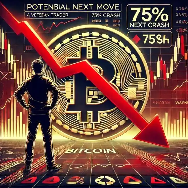 Bitcoin’s Next Move? Veteran Trader Predicts Possible 75% Crash—Here’s Why