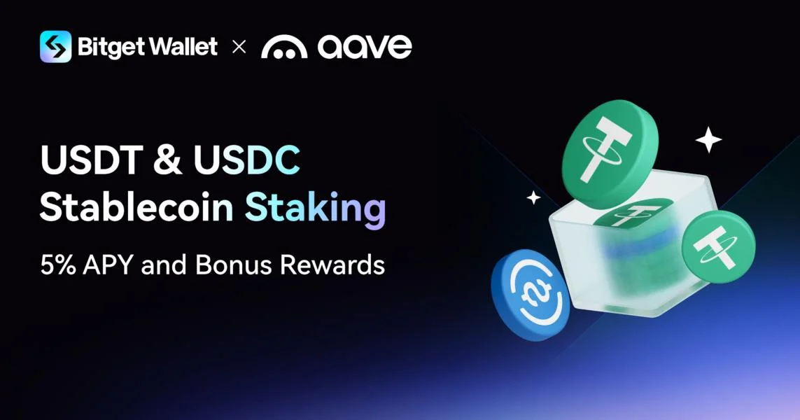 Bitget Wallet Integrates Aave to Expand Onchain Stablecoin Staking