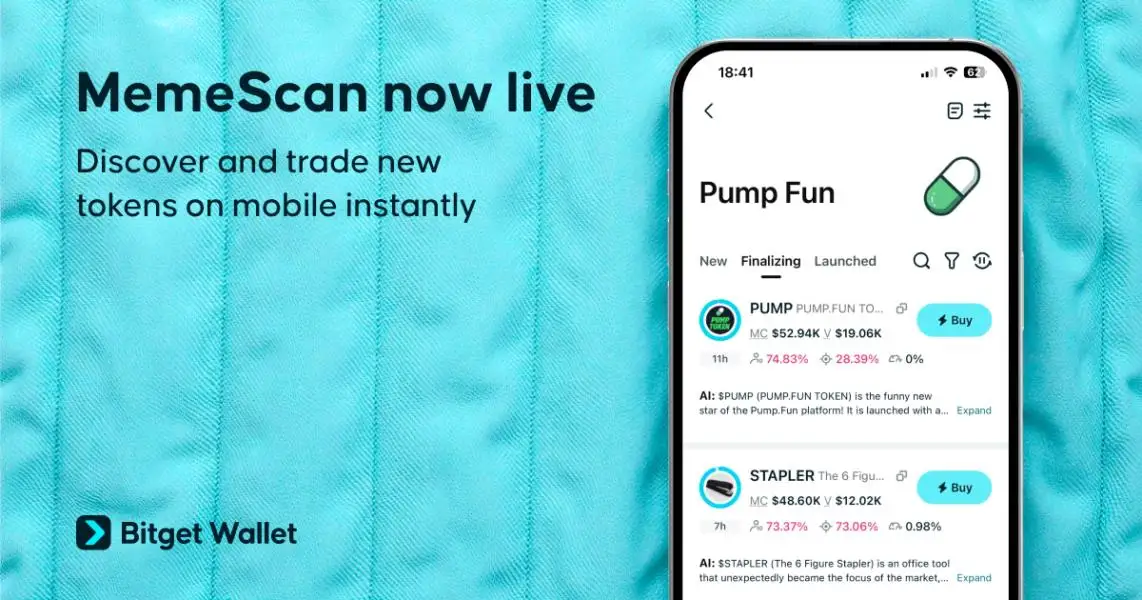 Bitget Wallet Launches MemeScan, a Pro-Grade Mobile Tool for High-Speed Memecoin Trading