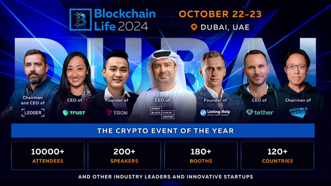 Blockchain Life 2024 in Dubai: A Legendary Gathering of Market Insiders Ahead of the Bull Run