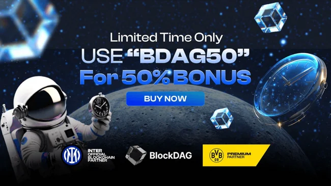 BlockDAG’s Testnet Launch and Limited-Time 50% Bonus Code Fuels Buying Spree; Aptos & PEPE in Spotlight